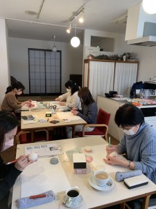 カフェでカービング