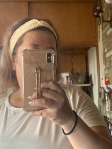 手編みヘアバンド