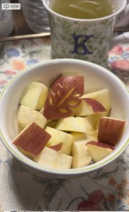 りんごカービング